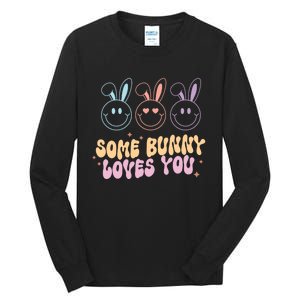 Retro Some Bunny Loves You Easter Day Tall Long Sleeve T-Shirt