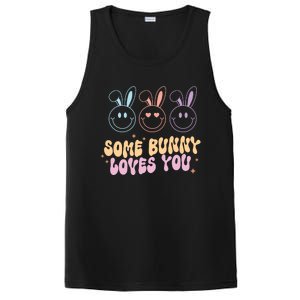 Retro Some Bunny Loves You Easter Day PosiCharge Competitor Tank