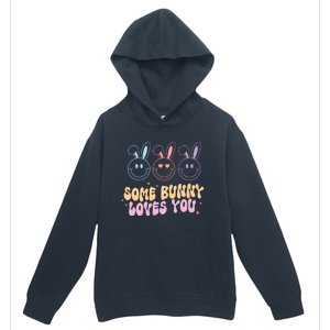 Retro Some Bunny Loves You Easter Day Urban Pullover Hoodie