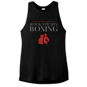 Rock Steady Boxing Gloves With A Greater Purpose Parkinsons Ladies PosiCharge Tri-Blend Wicking Tank