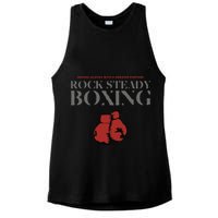 Rock Steady Boxing Gloves With A Greater Purpose Parkinsons Ladies PosiCharge Tri-Blend Wicking Tank