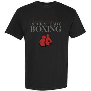 Rock Steady Boxing Gloves With A Greater Purpose Parkinsons Garment-Dyed Heavyweight T-Shirt