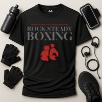 Rock Steady Boxing Gloves With A Greater Purpose Parkinsons Performance Shirt