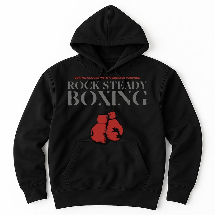 Rock Steady Boxing Gloves With A Greater Purpose Parkinsons Hoodie