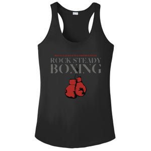 Rock Steady Boxing Gloves With A Greater Purpose Parkinsons Ladies PosiCharge Competitor Racerback Tank