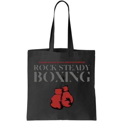 Rock Steady Boxing Gloves With A Greater Purpose Parkinsons Bag