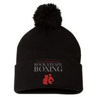 Rock Steady Boxing Gloves With A Greater Purpose Parkinsons Pom Pom 12in Knit Beanie