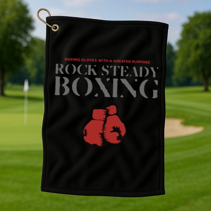 Rock Steady Boxing Gloves With A Greater Purpose Parkinsons Golf Towel