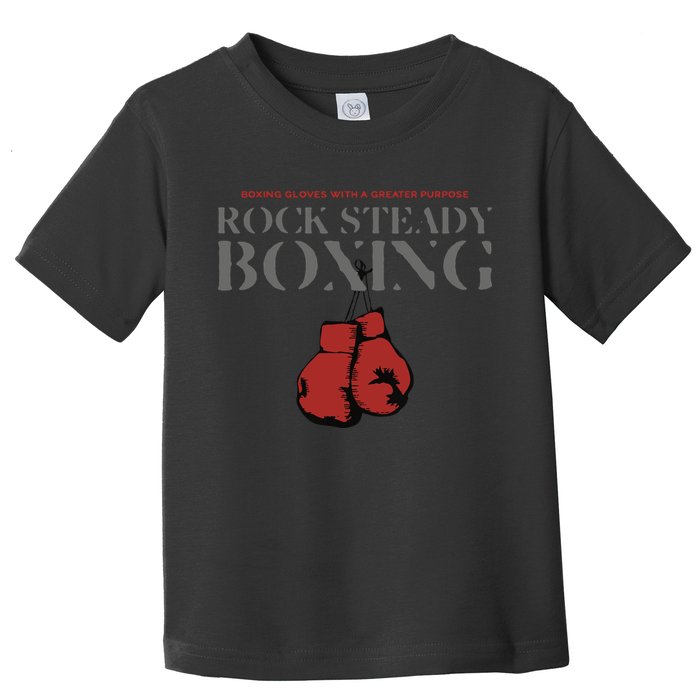 Rock Steady Boxing Gloves With A Greater Purpose Parkinsons Toddler T-Shirt