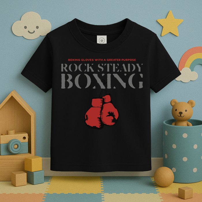 Rock Steady Boxing Gloves With A Greater Purpose Parkinsons Toddler T-Shirt