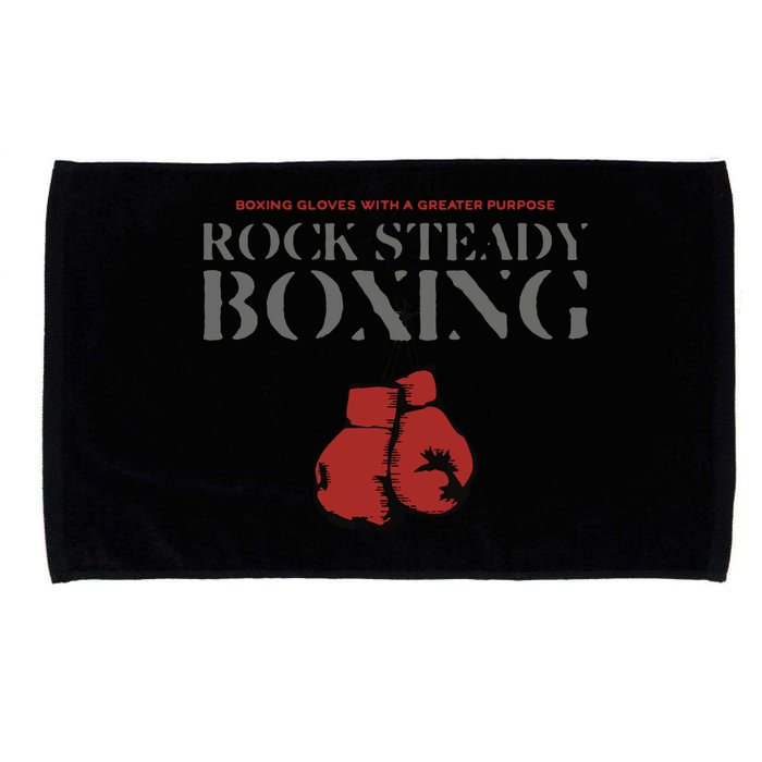 Rock Steady Boxing Gloves With A Greater Purpose Parkinsons Microfiber Hand Towel