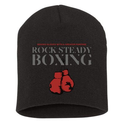 Rock Steady Boxing Gloves With A Greater Purpose Parkinsons Short Acrylic Beanie