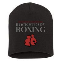 Rock Steady Boxing Gloves With A Greater Purpose Parkinsons Short Acrylic Beanie