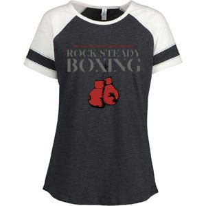 Rock Steady Boxing Gloves With A Greater Purpose Parkinsons Enza Ladies Jersey Colorblock Tee