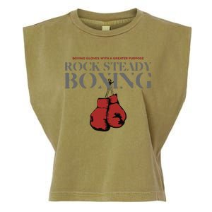 Rock Steady Boxing Gloves With A Greater Purpose Parkinsons Garment-Dyed Women's Muscle Tee