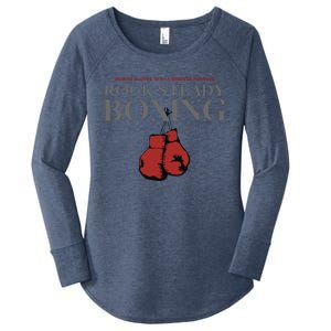 Rock Steady Boxing Gloves With A Greater Purpose Parkinsons Women's Perfect Tri Tunic Long Sleeve Shirt