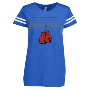 Rock Steady Boxing Gloves With A Greater Purpose Parkinsons Enza Ladies Jersey Football T-Shirt