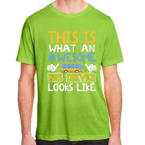 Retro School Bus Driver Graphic Gift School Bus Design Gift Adult ChromaSoft Performance T-Shirt