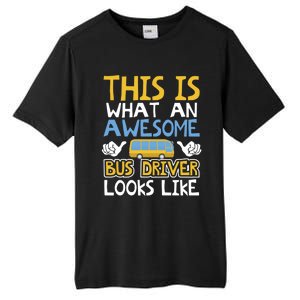 Retro School Bus Driver Graphic Gift School Bus Design Gift Tall Fusion ChromaSoft Performance T-Shirt