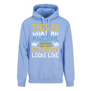 Retro School Bus Driver Graphic Gift School Bus Design Gift Unisex Surf Hoodie