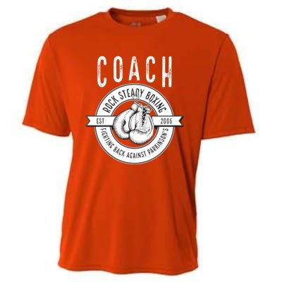 Rock Steady Boxing Coach Fight ParkinsonS Gift Cooling Performance Crew T-Shirt