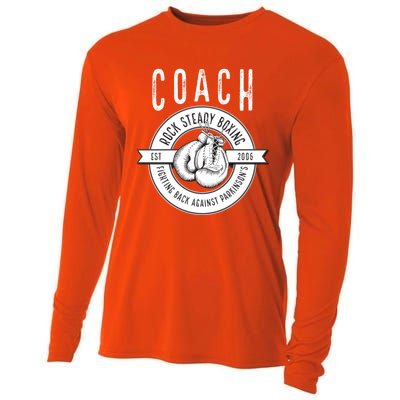 Rock Steady Boxing Coach Fight ParkinsonS Gift Cooling Performance Long Sleeve Crew