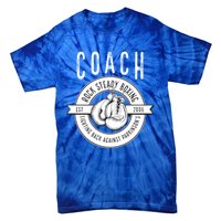 Rock Steady Boxing Coach Fight ParkinsonS Gift Tie-Dye T-Shirt