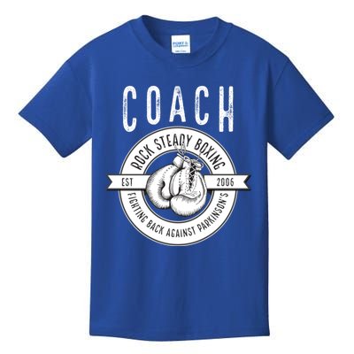 Rock Steady Boxing Coach Fight ParkinsonS Gift Kids T-Shirt