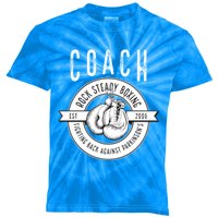 Rock Steady Boxing Coach Fight ParkinsonS Gift Kids Tie-Dye T-Shirt