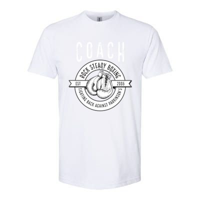 Rock Steady Boxing Coach Fight ParkinsonS Gift Softstyle CVC T-Shirt