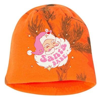 Retro Santa Babe Christmas Vintage Holiday Pastel Pin.K Women Kati - Camo Knit Beanie