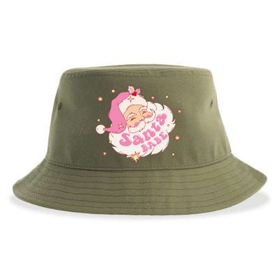 Retro Santa Babe Christmas Vintage Holiday Pastel Pin.K Women Sustainable Bucket Hat