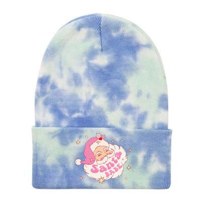 Retro Santa Babe Christmas Vintage Holiday Pastel Pin.K Women Tie Dye 12in Knit Beanie