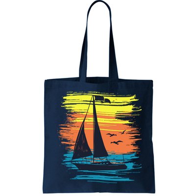 Retro Sail Boat Sailing Graphic Bag