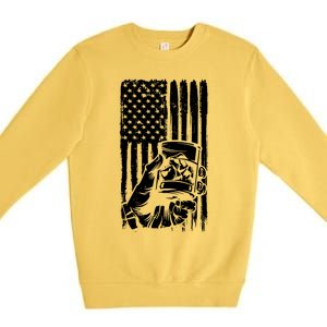 Retro Scotch Bourbon Whisky 4th Of July Premium Crewneck Sweatshirt