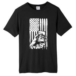 Retro Scotch Bourbon Whisky 4th Of July Tall Fusion ChromaSoft Performance T-Shirt