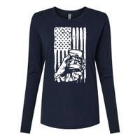 Retro Scotch Bourbon Whisky 4th Of July Womens Cotton Relaxed Long Sleeve T-Shirt