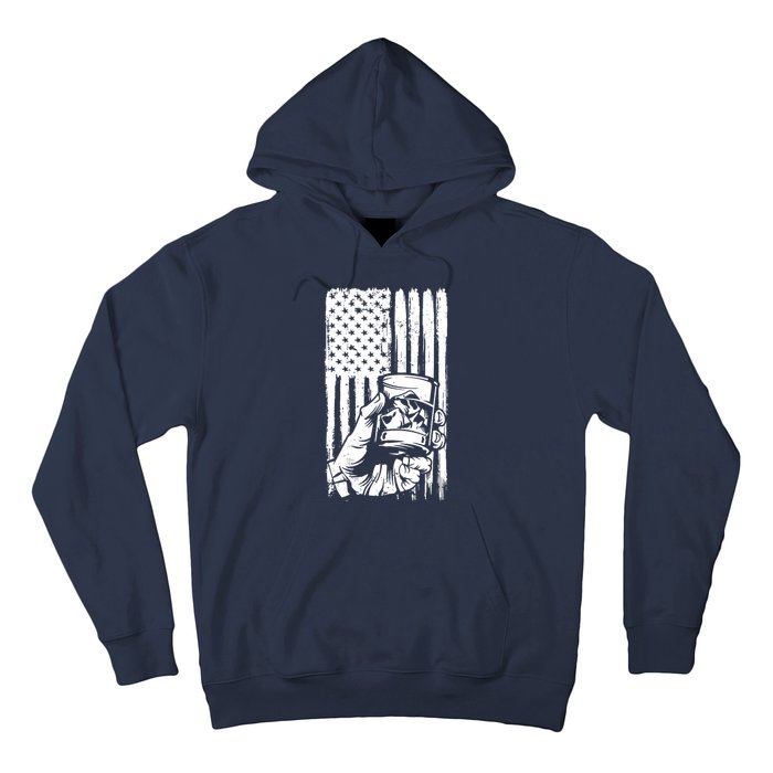 Retro Scotch Bourbon Whisky 4th Of July Hoodie