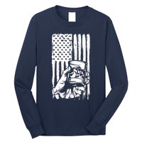 Retro Scotch Bourbon Whisky 4th Of July Long Sleeve Shirt