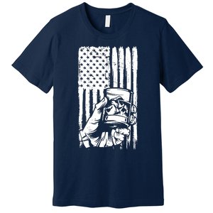 Retro Scotch Bourbon Whisky 4th Of July Premium T-Shirt