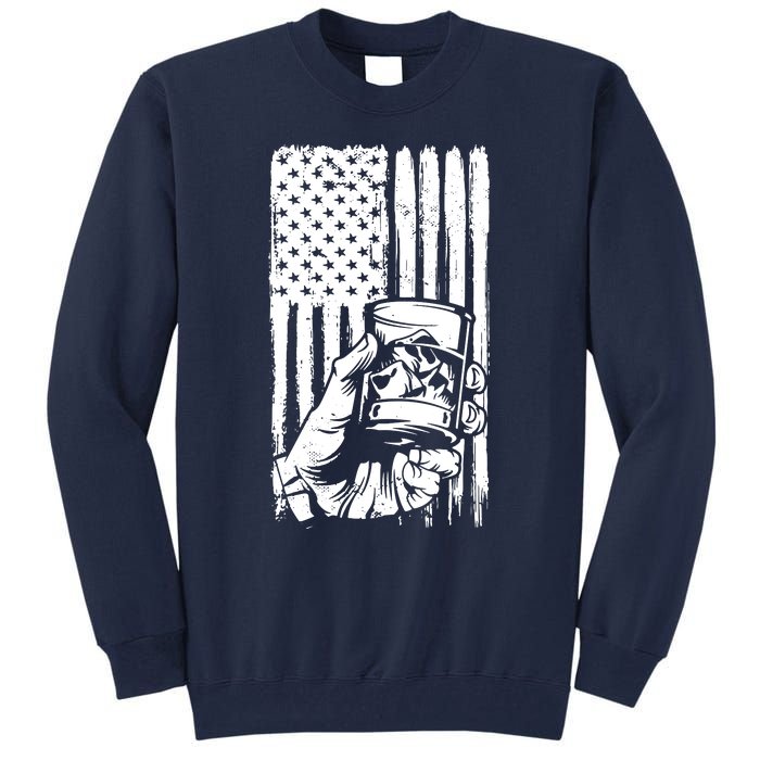 Retro Scotch Bourbon Whisky 4th Of July Tall Sweatshirt