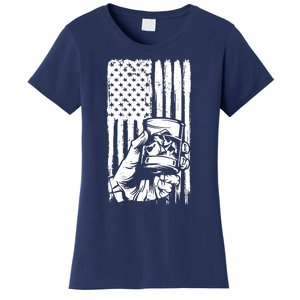 Retro Scotch Bourbon Whisky 4th Of July Women's T-Shirt