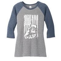 Retro Scotch Bourbon Whisky 4th Of July Women's Tri-Blend 3/4-Sleeve Raglan Shirt