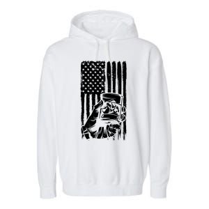 Retro Scotch Bourbon Whisky 4th Of July Garment-Dyed Fleece Hoodie