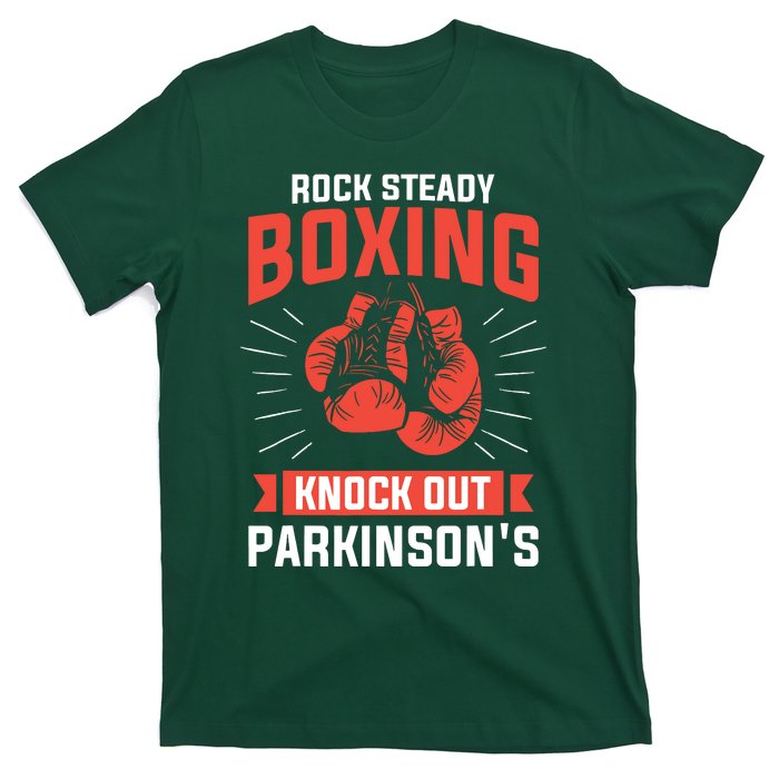 Rock Steady Boxing Knock Out Parkinsons Boxer T-Shirt