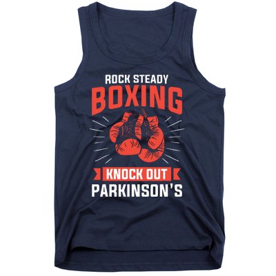 Rock Steady Boxing Knock Out Parkinsons Boxer Tank Top