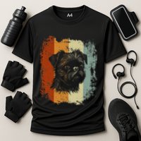 Retro Style Brussels Griffon Dog Cooling Performance Crew T-Shirt
