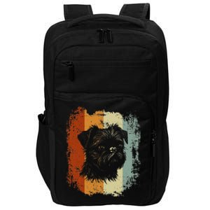 Retro Style Brussels Griffon Dog Impact Tech Backpack