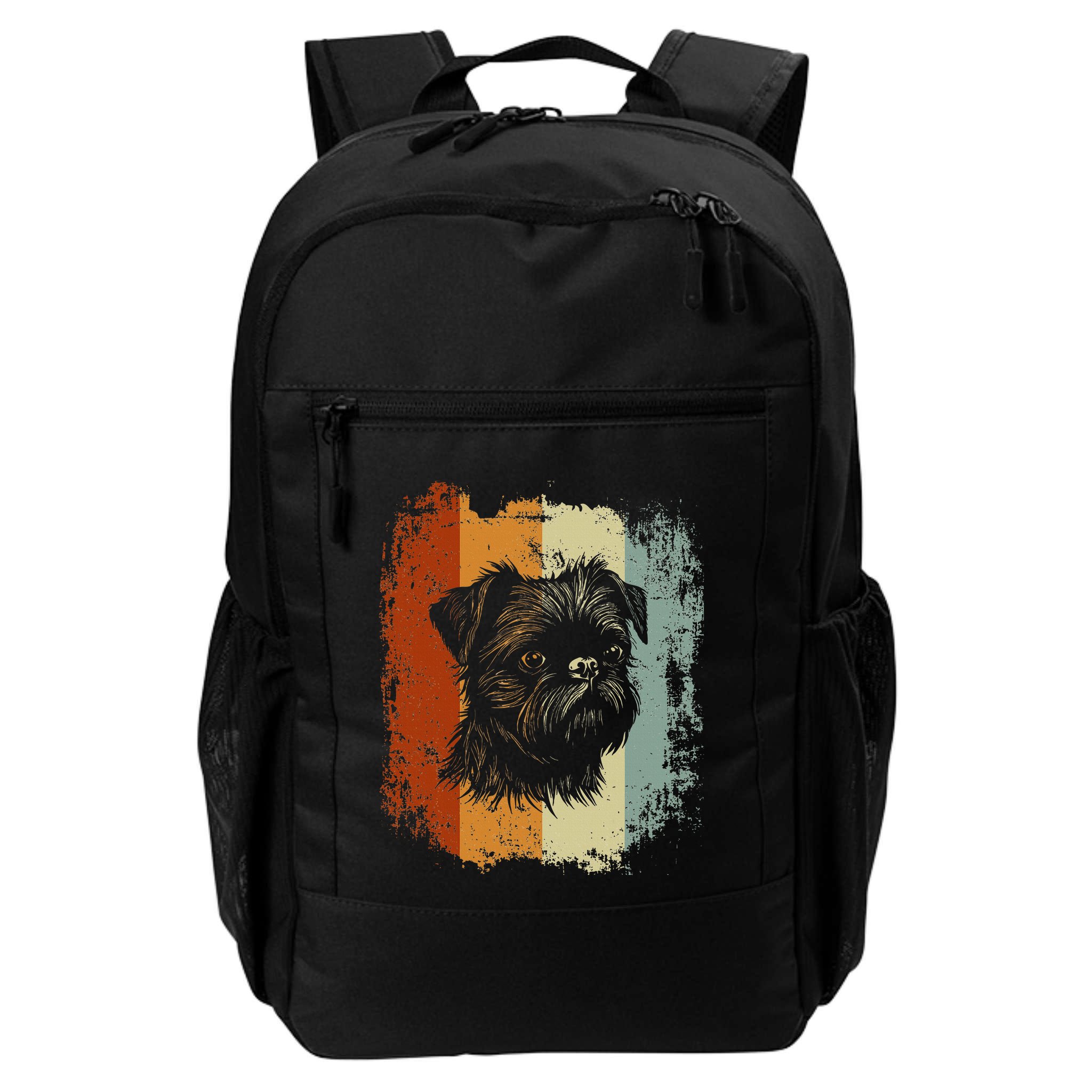 Retro Style Brussels Griffon Dog Backpack