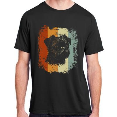 Retro Style Brussels Griffon Dog Adult ChromaSoft Performance T-Shirt